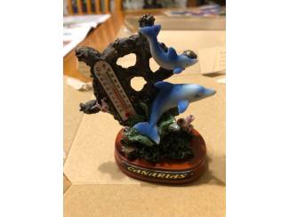 Beelden en Beeldjes Canarias dolfijnen thermometer beeld dolfijn