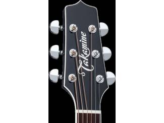 Snaarinstrumenten | Gitaren | Semi-Akoestisch Takamine EF341SC elektro-akoestisch in zwart, nu met koffer