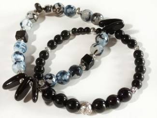 Sieraden en Tassen Armbandenset van natuursteen