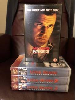 VHS Lethal weapon deel 1 deel 2 deel 3 + Payback