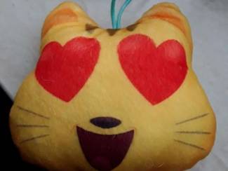 Valentijn - Smiley knuffel - nieuw - liefde / love -