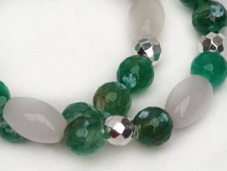 Sieraden en Tassen Armbandenset van natuursteen