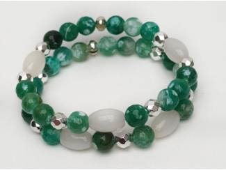 Sieraden en Tassen Armbandenset van natuursteen