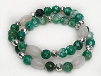 Sieraden en Tassen Armbandenset van natuursteen