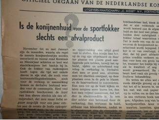 Huisdieren AFGEPRIJSD: De Konijnenfokker 1948