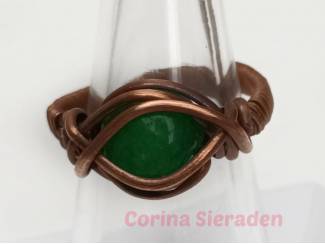 Ringen Ring met jade