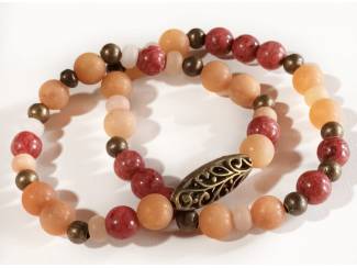 Armbanden Armbandenset van natuursteen
