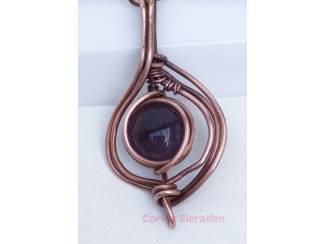 Kettinghangers Hanger met amethyst