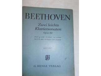 Bladmuziek 08. Beethoven. Zwei leichte Klaviersonaten Opus 49.