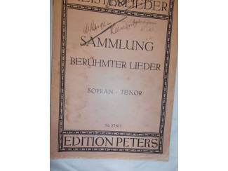 Bladmuziek 25. Sammlung berühmter Lieder. Sopran – Tenor.