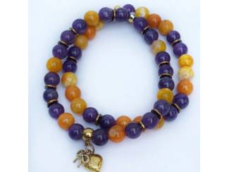 Armbanden Armbandenset van natuursteen