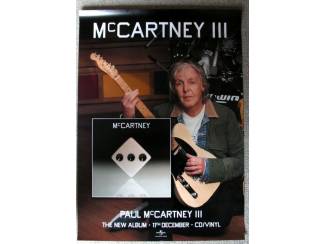Posters Paul McCartney III dubbelzijdige promotie poster NIEUW
