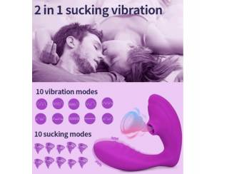 Speeltjes Twee in een sucking vibration vibrator