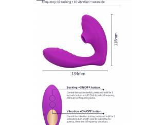Speeltjes Twee in een sucking vibration vibrator