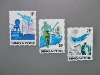 Postzegels Singapore 1977 / Nationale Dienst