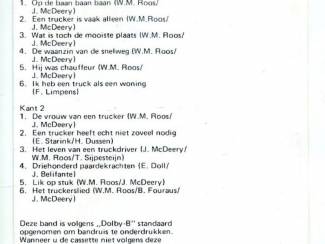 Cassettebandjes Truckerliedjes 12 nrs cassette ZGAN  Label: RAM Cataloge: 7230 Op