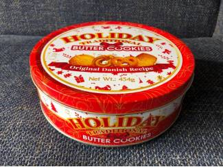 Koektrommel Holiday traditional butter cookies blik