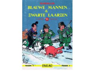 Blauwe mannen & zwarte laarzen