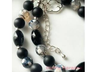 Sieraden en Tassen Armbandenset van natuursteen