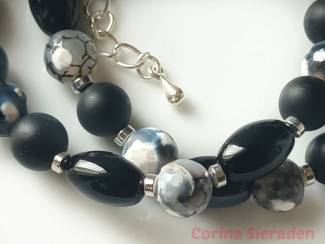 Sieraden en Tassen Armbandenset van natuursteen