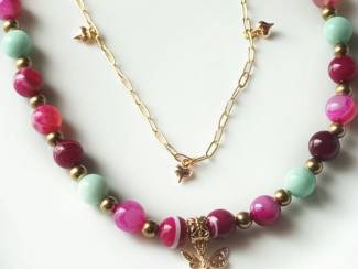 Sieraden en Tassen Ketting van edelsteen