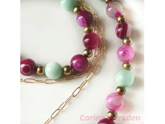 Sieraden en Tassen Ketting van edelsteen