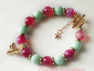 Sieraden en Tassen Armband van natuursteen