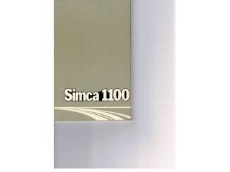 Autoboeken en Autotijdschriften Handboek Simca 1100 (B)
