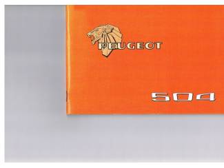 Handboek Peugeot 504.