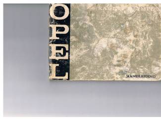 Autoboeken en Autotijdschriften Handboek Opel Kadett – Olympia 1969