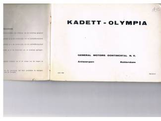 Autoboeken en Autotijdschriften Handboek Opel Kadett &ndash; Olympia 1969