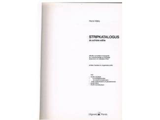 Stripboeken Stripkatalogus Matla 1993