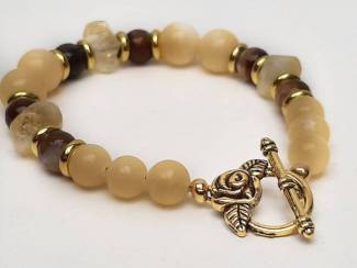 Sieraden en Tassen Armband van natuursteen