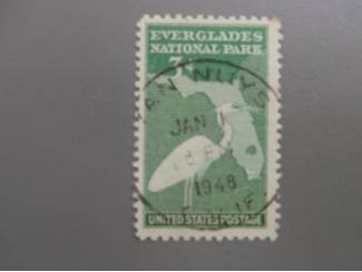 Postzegels | Amerika Postzegels USA Everglades 1947 - Card