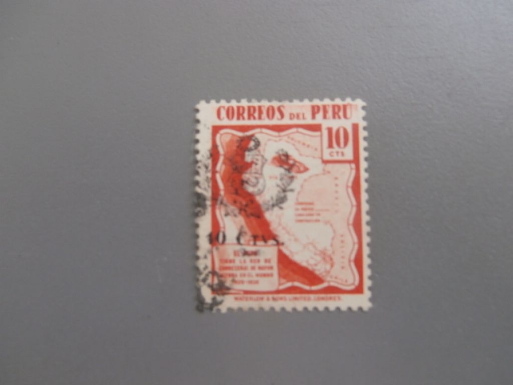 Postzegels Peru 1938 / Motives Map