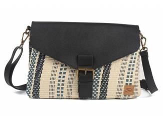 Crossbody tas zwart/wit