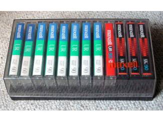 Cassettebandjes 12 Maxell cassettes Type I in orginele Maxell cassette box