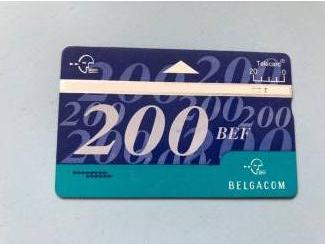 Belgacom 200 bef Telecard België 200 Telefoonkaart Franken