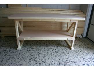 Werkbanken Stevige houten Werkbanken &ndash; werktafels - inpaktafel &ndash; tafels