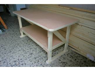 Werkbanken Stevige houten Werkbanken &ndash; werktafels - inpaktafel &ndash; tafels