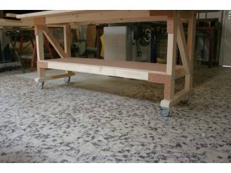 Werkbanken Stevige houten Werkbanken &ndash; werktafels - inpaktafel &ndash; tafels