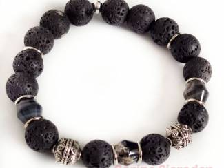 Armbanden Heren armbandenset van natuursteen