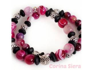 Armbanden Armbandenset van natuursteen