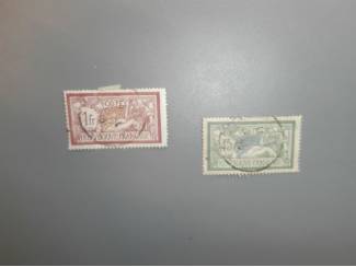 Postzegels Frankrijk 1900 - 1916 - 1924 Liberty and Peace