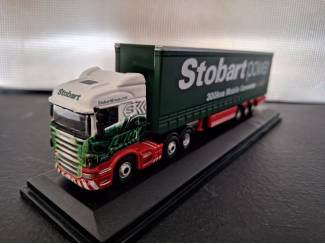 Vrachtwagens Scania Highline Curtainside Stobart Power Schaal 1:76