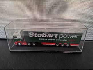 Vrachtwagens Scania Highline Curtainside Stobart Power Schaal 1:76