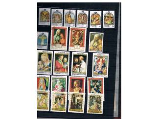 Postzegels | Stockboeken met zegels  Stockboek Metro 8 Rood met thema zegels