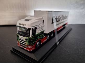 Vrachtwagens Scania R Series Highline Boxtrailer Stobart Schaal 1:76