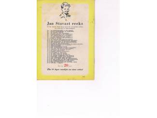 Avontuur en Actie Jan Stavast Reeks nr. 36