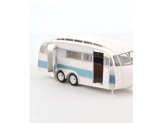 Auto's Citroën DS 19 1959 inclusief Henon Caravan Schaal 1:18